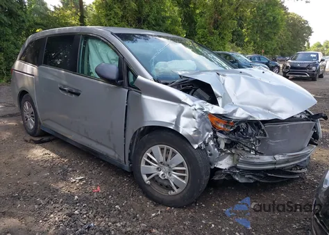 2014 Honda Odyssey Lx из США, поврежденный, VIN 5FNRL5H22EB110087